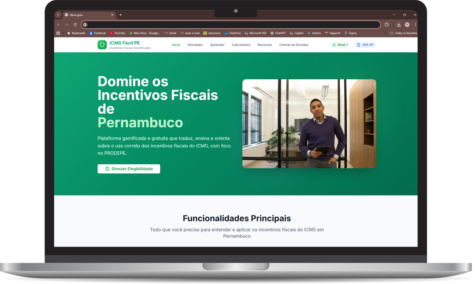 Capa do projeto ICMS Fácil PE